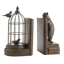 OEM custom high quality metal book end high-end model decorative metal bookends supports